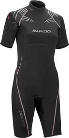 img 3 attached to 👗 Rapido Equator Boutique Collection: Superior Flex Stretch Women's Wetsuit - Premium 2mm Shorty Wetsuit for Women