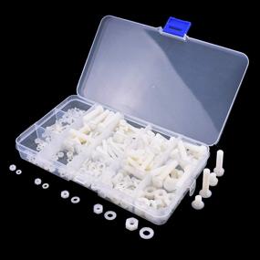 img 2 attached to 🔩 Nylon Screw Nut Plastic Washer Assortment Kit with Screw Storage Box (420PCS) for FPVDrone M2 M2.5 M3 M4 M5 M6