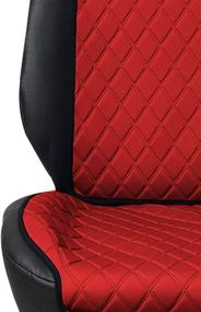 img 2 attached to FH Group FH1016 NeoSupreme Seat Protectors (Red) Front Set With Gift - Universal Fit For Cars