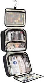 img 2 attached to FINDCOZY Toiletry Bag: Travel in Style with This Black Organizer for Women