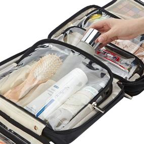 img 1 attached to FINDCOZY Toiletry Bag: Travel in Style with This Black Organizer for Women