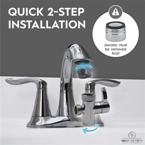 img 3 attached to 💧 Enhanced SmarterFresh Faucet Diverter Valve: Aerator and Male Threaded Adapter Included, Hose Attachment Faucet Adapter, Water Diversion Connector