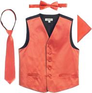 👔 top quality gioberti boys satin formal vest: boys' clothing must-have in suits & sport coats logo