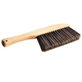 img 3 attached to 🧹 Soft Bristle Dusting Brush for Woodworking, Gardening, Furniture Drafting, Patio, Fireplace Cleaning - Counter, Wood Color with Random Wooden Grain [Product Name]