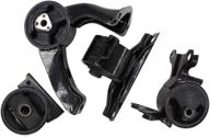 🔧 high-quality engine motor transmission mount kit for dodge caliber & jeep compass patriot 2007-2016 - pack of 4 (front & rear) logo