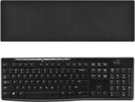 🖥️ stretchable keyboard dust cover for logitech mk120, mk275, mk270, mk345, rapoo v500pr0, razer, dell kb216, km117 keyboards (medium size) logo