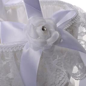 img 1 attached to 👰 Traditional White Flower Girl Basket Wedding Collection (Model 02-06): Embrace Elegance on Your Big Day