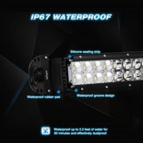 img 1 attached to Powerful LED Light Bar: Nilight 20Inch 120W Spot Flood Combo for Trucks, Boats, and Jeeps - Off Road LED Work Lamp with 2 Years Warranty