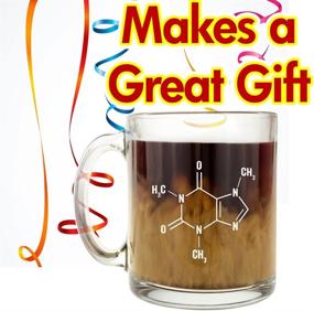 img 2 attached to ☕ Caffeine Molecule Coffee Glass - Embracing the Science of Caffeine