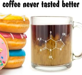 img 3 attached to ☕ Caffeine Molecule Coffee Glass - Embracing the Science of Caffeine