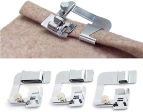 img 3 attached to 🧵 ANYQOO 3 Sizes Rolled Hem Pressure Foot Sewing Machine Presser Foot Hemmer Foot Set (1/2 Inch, 3/4 Inch, 1 Inch) - Perfect for Singer, Brother, Janome and Other Low Shank Adapter (Rolled Hem Presser Feet)