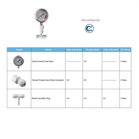 img 3 attached to 💦 Glycerin Liquid Pressure Fittings - PureSec - 0 to 150 PSI