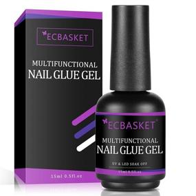 img 4 attached to 3-in-1 Nail Glue for Acrylic Nails: Brush-On, Multifunctional & Curing Needed – 15ML