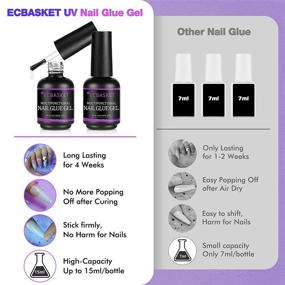 img 1 attached to 3-in-1 Nail Glue for Acrylic Nails: Brush-On, Multifunctional & Curing Needed – 15ML