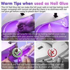 img 2 attached to 3-in-1 Nail Glue for Acrylic Nails: Brush-On, Multifunctional & Curing Needed – 15ML