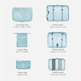 img 1 attached to 🧳 Efficiently Organize Your Travel Luggage with Adwaita Packing Travel Luggage Organizers