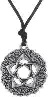 🌹 dawapara pagan pentacle of the goddess rose talisman pendant: stylish protection necklace for jewelry enthusiasts logo