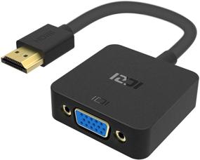 img 4 attached to 🔌 HDMI to VGA Adapter, ICZI Gold-Plated HDMI to VGA Converter for 1080P@60Hz Monitor, Computer, Desktop, Laptop, PC, Projector, HDTV, Chromebook, Raspberry Pi, Roku, Xbox, and More - Black