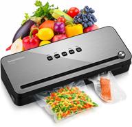 🔒 bonsenkitchen food vacuum sealer with cutter - for wet and dry foods, includes vacuum roll bags logo