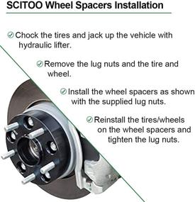 img 1 attached to ➕ SCITOO 4X 2 дюйма 6х139,7 до 6х139,7 колёсные адаптеры - идеально подходят для Yukon Denali, Cadillac Escalade, Chevy Silverado 1500, GMC Sierra 1500.