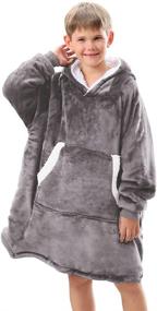 img 4 attached to Topblan Wearable Blanket Kids Sweatshirt