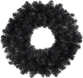 img 2 attached to 🎄 Northlight 24-inch Black Colorado Spruce Artificial Christmas Wreaths - Unlit Decoration