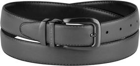 img 1 attached to 👔 Pewter Tone Men's Belts: Stylish and Versatile CONCITOR Reversible Bonded Leather Accessories