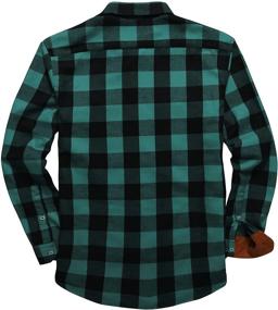 img 3 attached to 👔 ZITY Casual Men's Clothing with Regular Sleeve Flannel Design