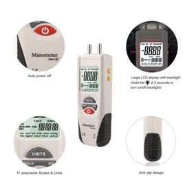 img 2 attached to 🔍 HVAC Gas Tester - Digital Dual Port Air Pressure Meter Gauge: Differential Pressure Manometer with 5/16 Inches Diameter Pressure Port, Hti-Xintai