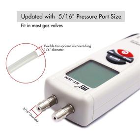 img 3 attached to 🔍 HVAC Gas Tester - Digital Dual Port Air Pressure Meter Gauge: Differential Pressure Manometer with 5/16 Inches Diameter Pressure Port, Hti-Xintai