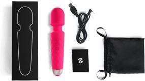 img 1 attached to 🎁 Zoetic Co Personal Massager Wand for Physical Therapy Massage, Arm Foot Neck Back Body Recovery Life, The Key to Living Freely, Waterproof Cordless Travel with USB Cable, Ideal Gift for Women and Men (Rose)