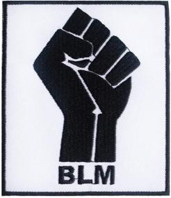 img 4 attached to 🖤 M&J Trimming - BLM Iron-On Patch - Support Black Artists - Embroidered Appliqué - 3 1/2" X 4