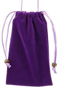 img 1 attached to Universal 6.4-inch Phone Sleeve Case with Lanyard Strap and Necklace Bag - Leisure Cotton Velvet Cell Phone Pouch for iPhone 11 Pro Max, Samsung Galaxy Note 20 Ultra/A50/A71 (Purple)