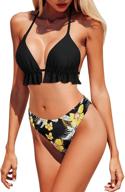 👙 women's clothing and swimsuits & cover ups - beautyin triangle bikini crochet swimwear logo