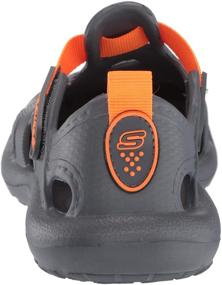 img 2 attached to 👟 Стильные и комфортные детские сандалии Skechers Boy's Foamies Koolers в угольном цвете - идеальны для повседневной носки.