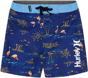 img 2 attached to 🏖️ Vibrant and Durable Hurley Boys' Printed Board Shorts: Perfect for Beach Adventures