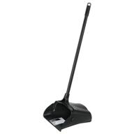 🧹 rubbermaid commercial executive series lobby pro dustpan with long handle, black - efficient cleaning tool for easy dust collection and removal" logo