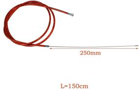 img 3 attached to 🔴 STHUS 150cm Clutch Cable Line for 49/60/66/80cc Engine Motorized Bike - Red
