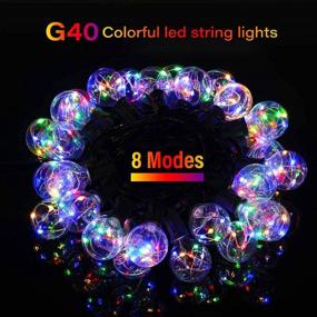 img 3 attached to 🌟 Enhance Your Outdoor Décor with Solar Powered 35FT LED Globe String Lights, Waterproof and Color Changing - Perfect for Bistro, Garden, Backyard Party, and Café Ambiance (30+2Pcs)