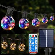 🌟 enhance your outdoor décor with solar powered 35ft led globe string lights, waterproof and color changing - perfect for bistro, garden, backyard party, and café ambiance (30+2pcs) logo