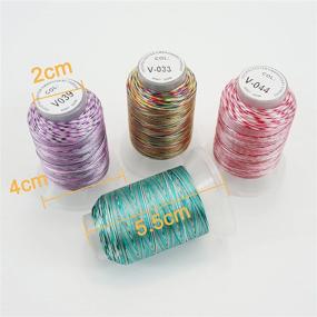 img 2 attached to 🧵 Premium New brothread 25 Colors Variegated Polyester Embroidery Thread Kit: Ideal for Brother, Janome, Babylock, Singer, Pfaff, Bernina, Husqvarna Embroidery Machines