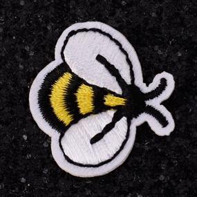 img 1 attached to 🐝 Cute Bee Iron on Patch - DIY Iron Embroidery Applique Decoration for Jeans Clothing