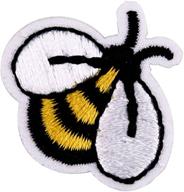 🐝 cute bee iron on patch - diy iron embroidery applique decoration for jeans clothing logo