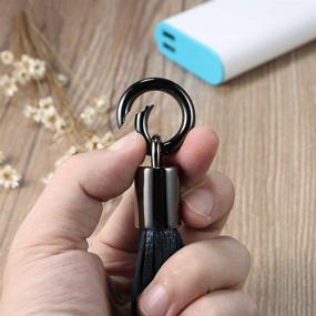 img 1 attached to 🔌 Stylish Tassel Charging Leather for Galaxy Huawei: Stay Charged in Style