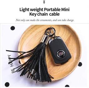 img 2 attached to 🔌 Stylish Tassel Charging Leather for Galaxy Huawei: Stay Charged in Style