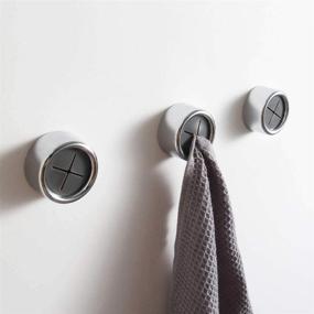 img 2 attached to Self-Adhesive Towel Hook Holder – Perfect for Kitchen, Bathroom, Garage, RV – Easy Installation – Ideal for Hair, Shop, or Microfiber Towels – Mounts on Walls, Cabinets, or Appliances.