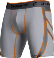 🔥 enhance performance with champro men's wind up compression sliding shorts logo