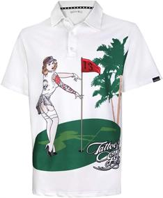 img 1 attached to TattooGolf High Cool Stretch Shirt White