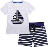 👖 cartoon excavator cotton shorts: perfect boys' clothing sets logo