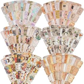 img 4 attached to 🦋 180-Piece Vintage Style Label Stickers Set: Nature Butterfly, Flower, Manuscript, Music Sheets for Art Journaling, Scrapbooking, Planner, Bullet Journal, DIY Crafts - Decorative Retro Decals for Albums, Phone Cases, Laptops, Calendars